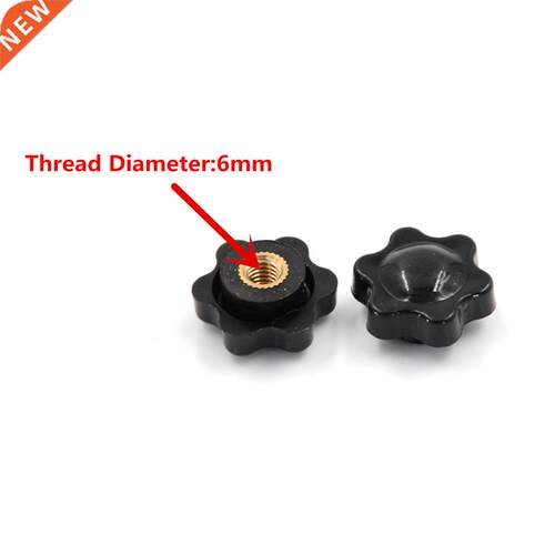 5Pcs/lot M6 Female Thread Star Shaped Head Clamping Nuts Kno