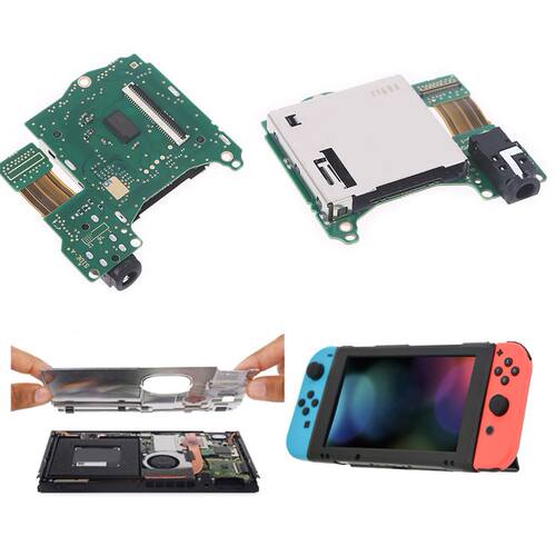 Game Cartridge Card Slot Board Headphone Jack Port Socket Pr