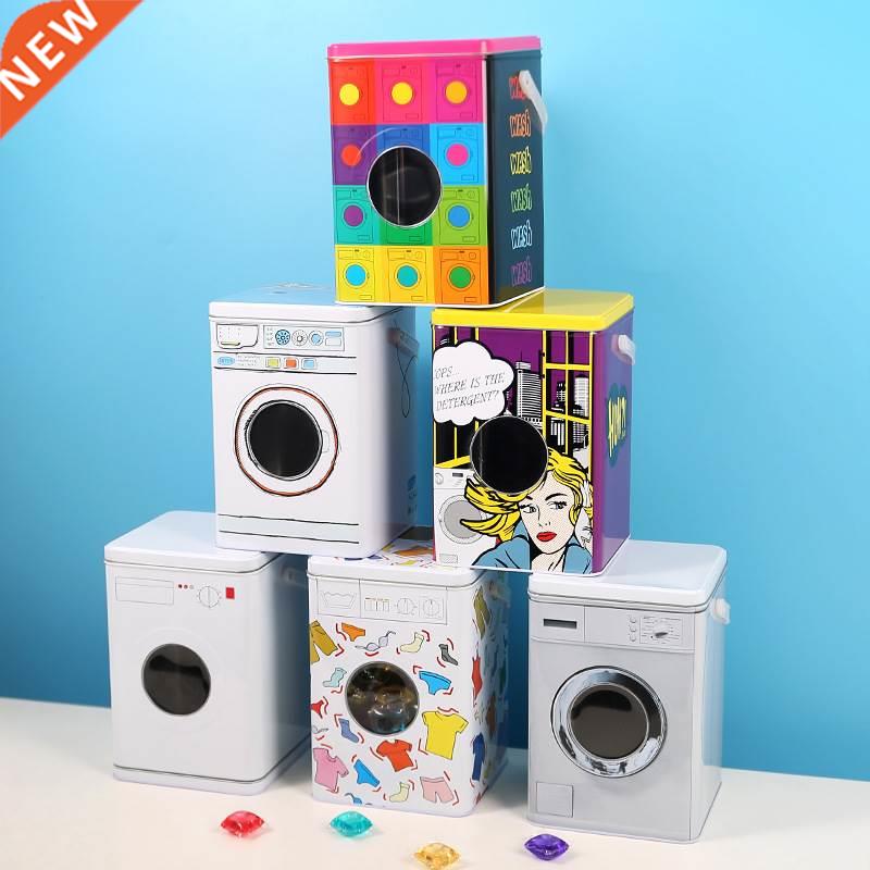 1Pc Creative Washing Machine Shape Storage Box Organizer Lau