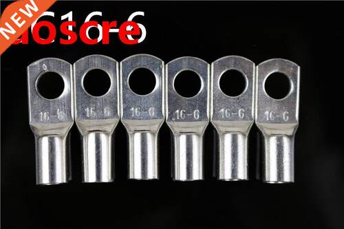 50PCS SC16-6 Tined copper connecting terminal 16-6(DTGA) bol