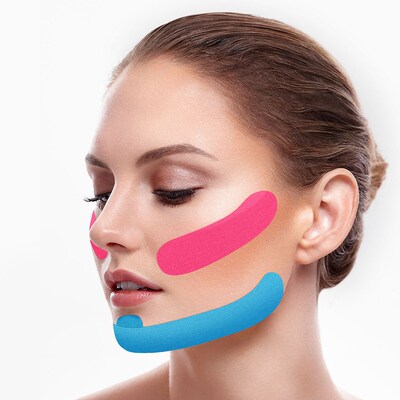 Kinesiology tape Physiotherapie Muscle Pain Relif Tape Face