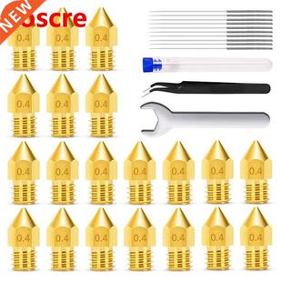 3D Printer Nozzle Cleaning Kit MK8 Brass Nozzle with Cleanin