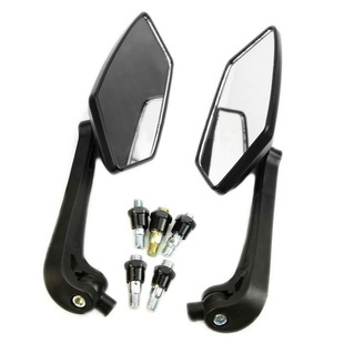 Universal Scooter Review Mirrors Pair Moped ATV Motorcycle