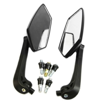 Universal Scooter Review Mirrors Pair Moped ATV Motorcycle