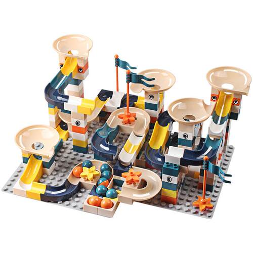 8-2PCS Marble Race Run Bricks Duploed Big Size Building B