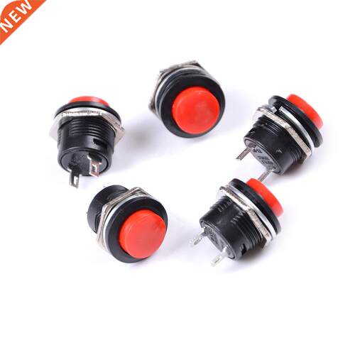 5PCS 24 x 19 x 19 mm Red Self Return Momentary Push Button