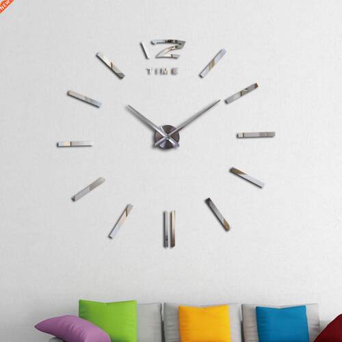Fashion design  acrylic mirror large wall clock quartz wa