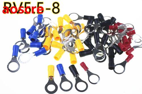 RV5.5-8 Yellow Ring insulated terminal suit 4-6mm2 Cable Wir