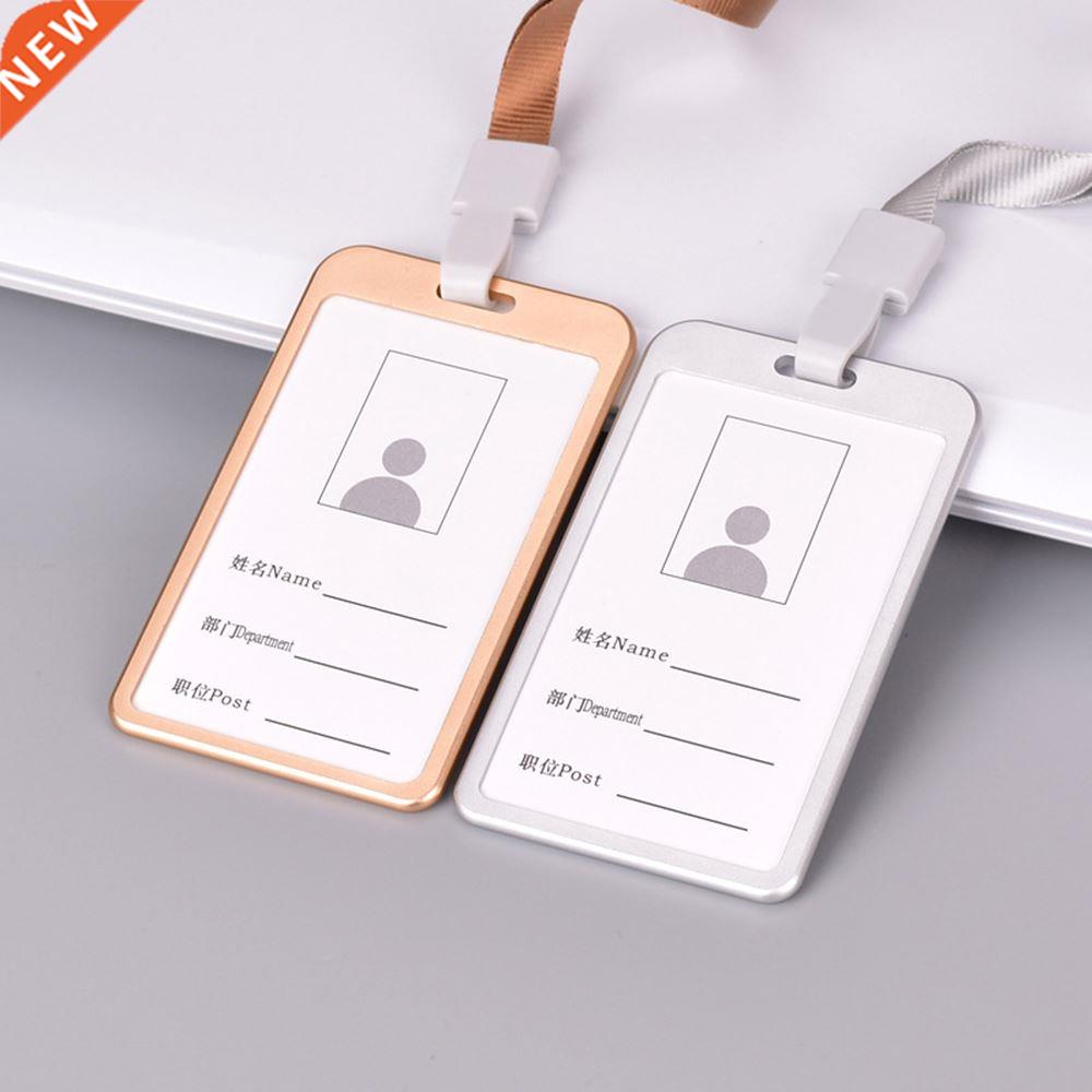 Card Holder Vertical Style Aluminum Alloy ID Ne Card Case
