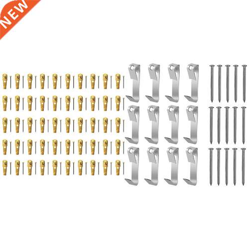 150 Pcs Picture Hangers 0Lbs,Photo Frame Hooks With Nails,