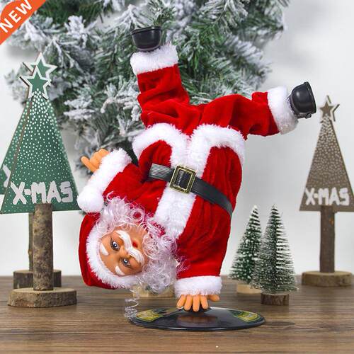 Funny Christmas Electric Music Rotating Inverted Hip-Hop Dan