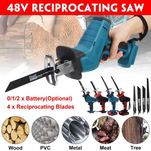 48V Cordless Electric Saw Lithium Battery Reciproing Saw
