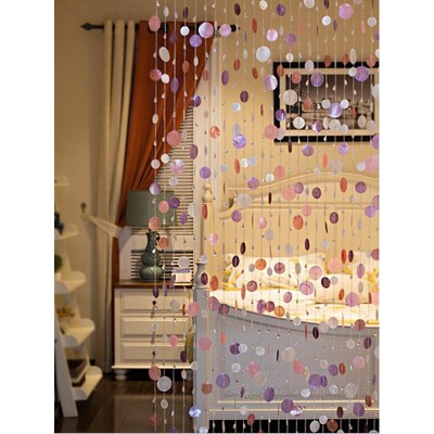 Natural shell crystal bead curtain partition curtain finishe