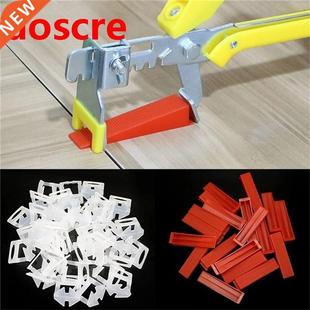 Tile Leveling System Attached To The Floor Brick Wall Surfac