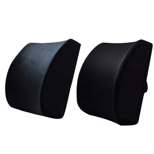 Memory Foam Seat Chair Lumbar Back Support Cushion Pillow