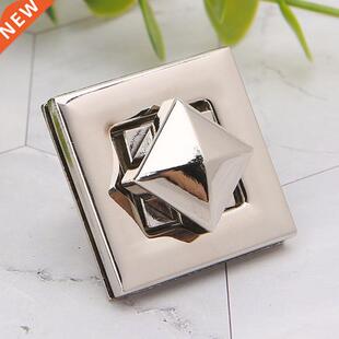 Square Shape Clasp Turn Lock Twist Locks  Messenger Handb