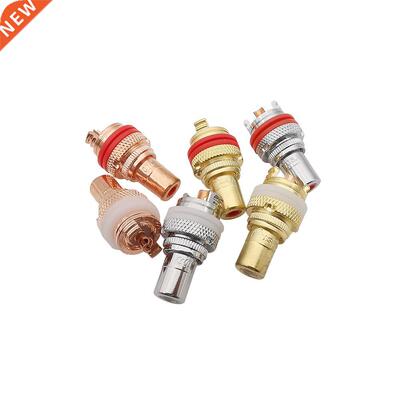 RCA Female Socket Chassis CMC Connector Rhodium Plated Coppe