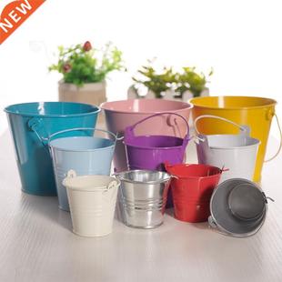Metal Bucket Wedding Decoration Candy Box Flower Pot Table D