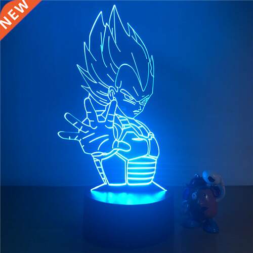 3D LED Night Light Dragon Ball Z Vegeta Super Action Figure