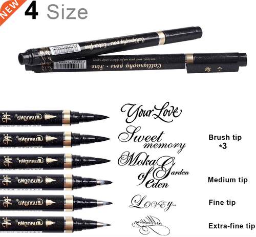Calligraphy Pen - Reastar Black Brush Marker Pen Hand