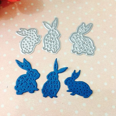 Rabbits Metal Cutting Dies Stencil DIY Scrapbooking Album St