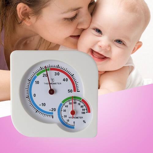 Mini Baby Analog Temperature Meter Hygrometer Measuring Indo