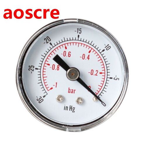 Vacuum Gauge for Air Fuel Oil or Water 40mm 0/30