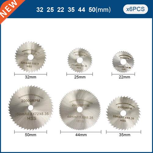 CMCP 45pcs Diamond Engraving Accessories Set HSS Mini Circul