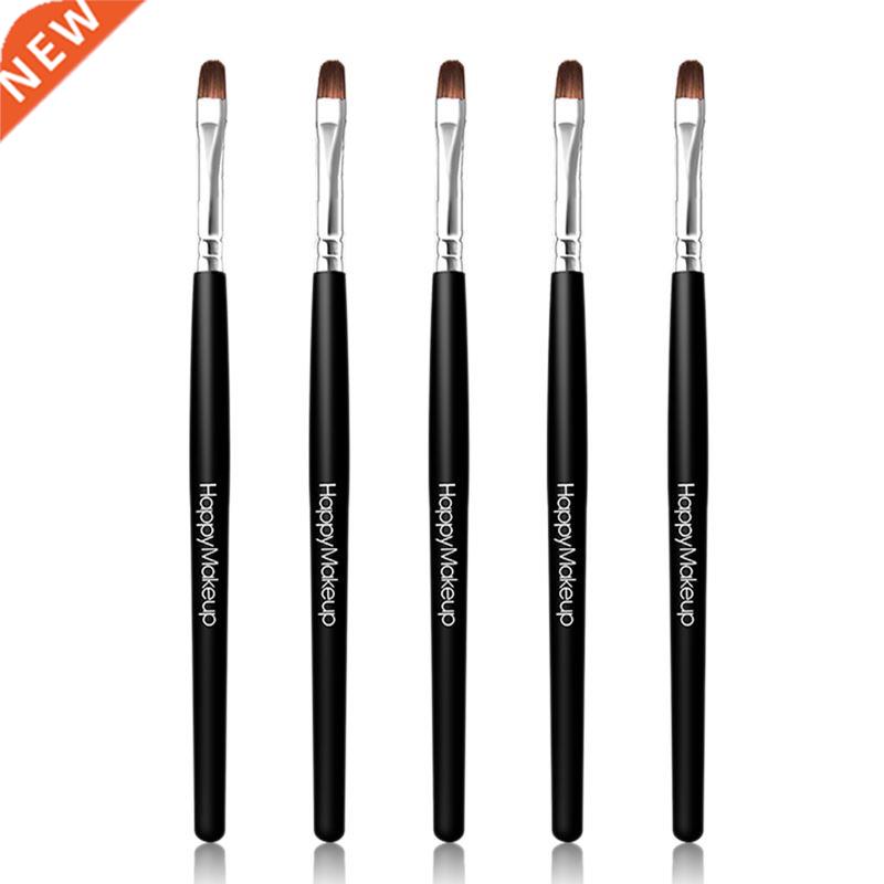 2/5pcs Wooden Handle Lip Brush Soft Extension Applicator Mak