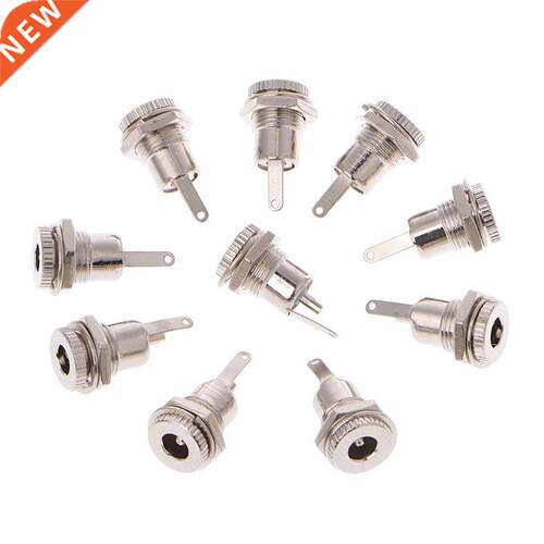 10 Pcs 5.5mm x 2.5mm DC Power Jack Socket Female Panel Mount