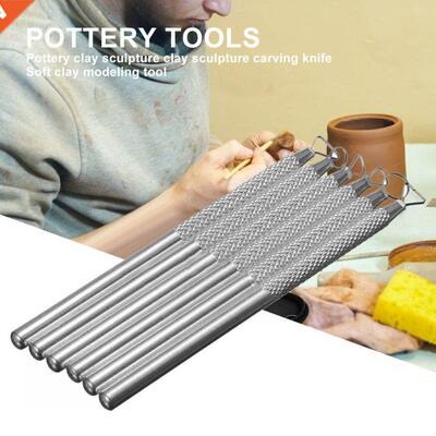 6pcs Polymer Clay Tools Pottery Ceramics Ribbon Sculpting To