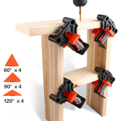 4pcs Wood Angle Clamp 60/90/120 Degree Corner Mate Woodworki