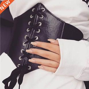 Belts For Women Waist Corset Wide PU Leather Slimming Body B