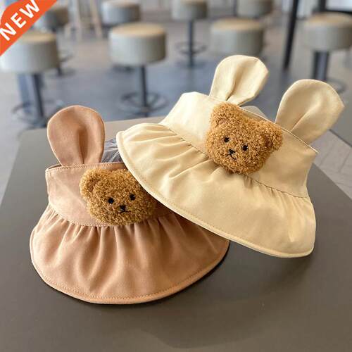 Korean Style Baby Sun Hat With Ears Cartoon Bear Baby Boys G