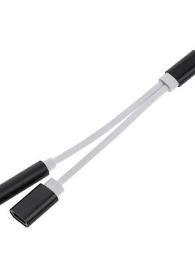 12cm Cable Charger Music 2 in 1 USB Type-C To 3.5mm Jack Con