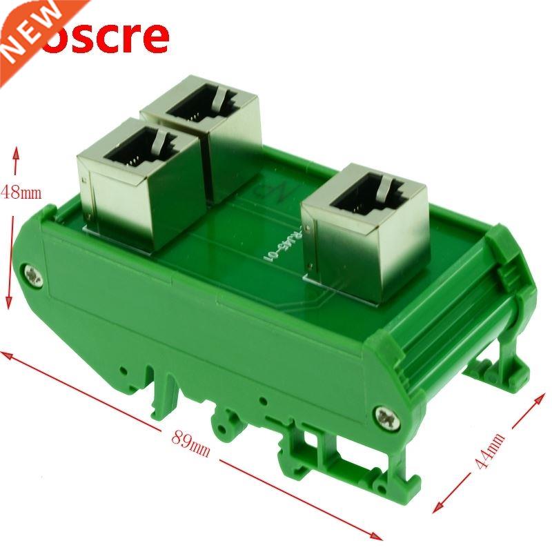 RJ45 8P8C vertical breakout board RJ45 feamle to 2 x RJ45 fe