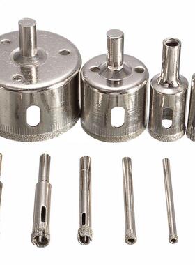 10Pcs Hole Saw 3-50mm Drill Bit Saw Set Tile Ceramic Marble