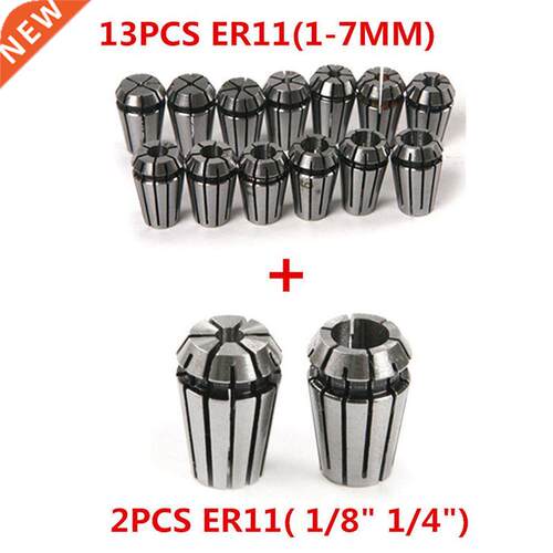 15Pcs ER11 Spring Collet Set for CNC Machine Lathe Milling