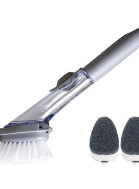 Long Handle Pot Brush Dish Bowl Washing Cleaning Brush Soap