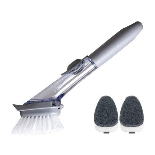 Long Handle Pot Brush Dish Bowl Washing Cleaning Brush Soap