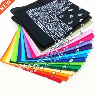 Bandana kerchief Unisex Hip Hop Black Hair Band Neck Scarf S