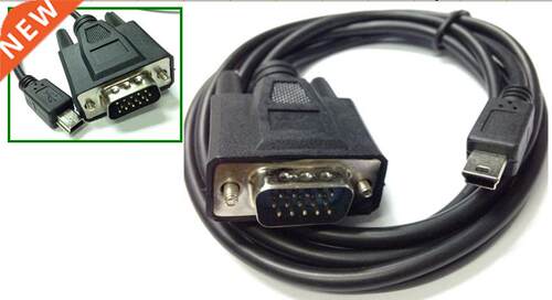 Mini USB Male 5 pin To VGA D-SUB 15 pins Male Adapter Cable