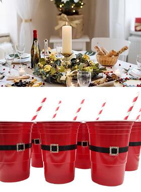 6pcs Plaic Atmosphere Bar Indoor Chrimas Game Cup Set Wi