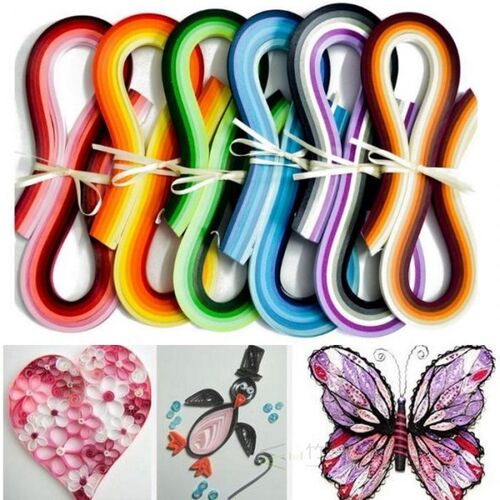 100pcs Stripes Quiling Origamie Paper DIY Tool Hanmade Gift