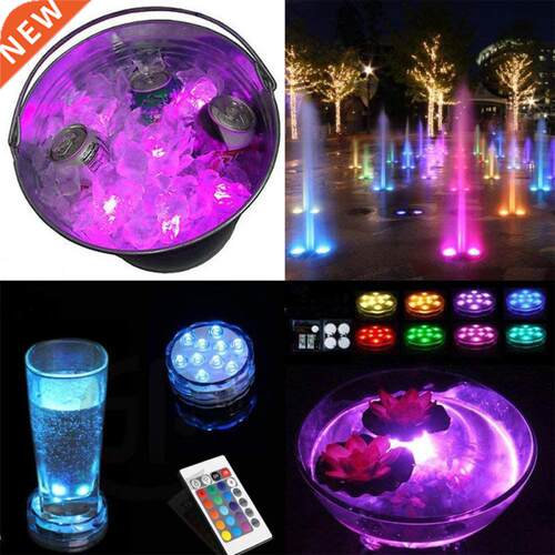 Submersible LED Remote Control RGB Diving Lights Unwater