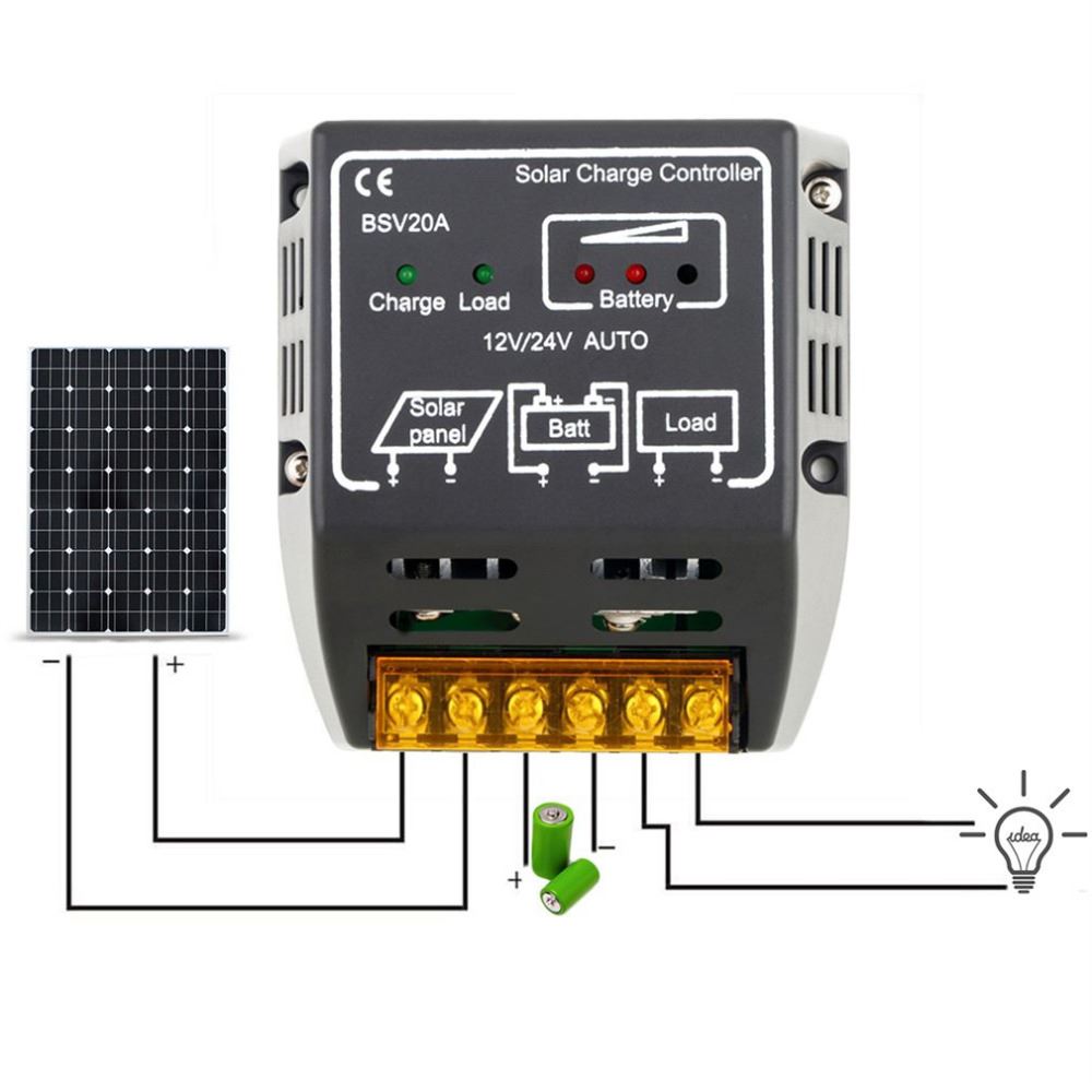 Solar Panel Charge Controller Battery Regulator Safe Protect