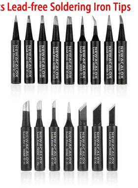 16Pcs Copper Soldering Iron Tips 900M-T B/SB/I/SI/0.8D/1.2D/