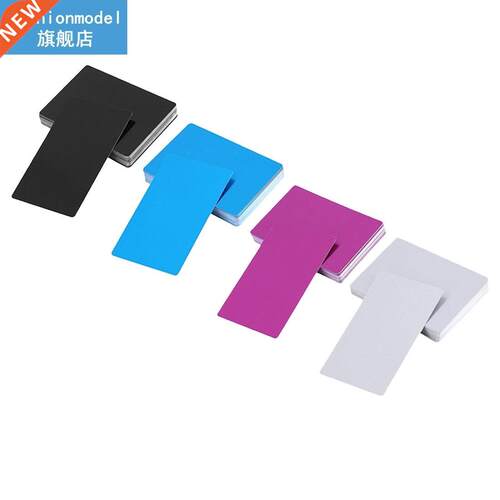 100Pcs/Lot Business Name Cards Multicor Aluminium Alloy Me