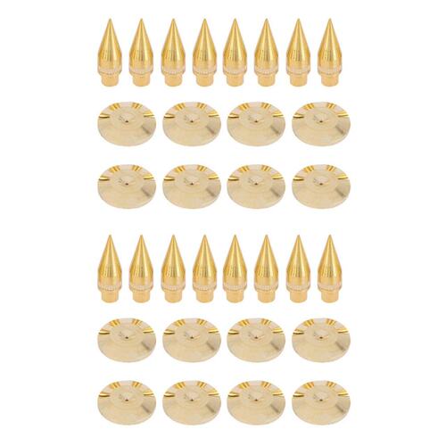 16 Pairs 6 X 36Mm Copper Speaker Spike Isolation Stand + Bas