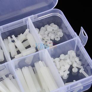 140pcs M2 Nylon Hex Spacers standoff / Screws/ Nuts Assorted
